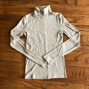Everlane ribbed cotton turtleneck Size XS